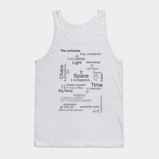 THE UNIVERSE. Key constants Tank Top